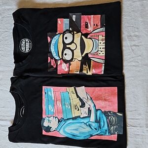 Black tee shirts Bart Lee and Ali Bundy printed size 2X